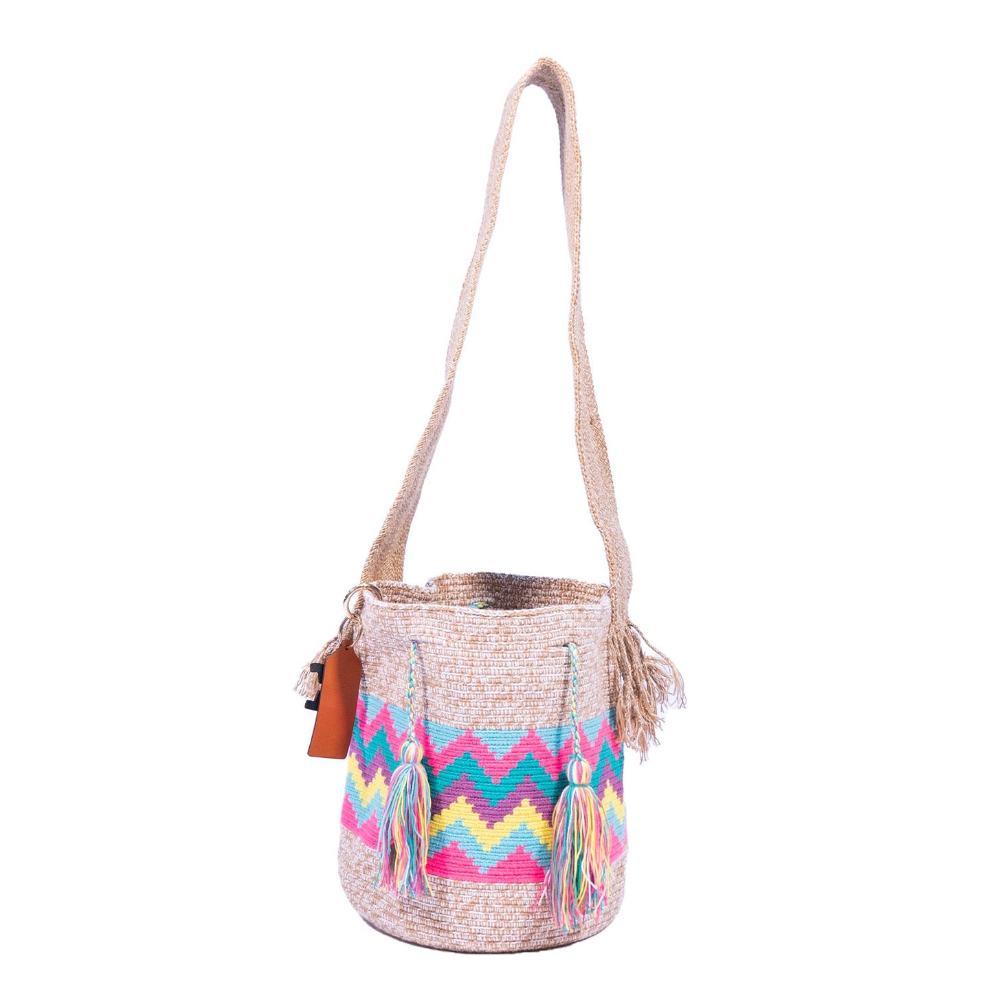 Handwoven Camila Medium Bag - Colourful Mochila