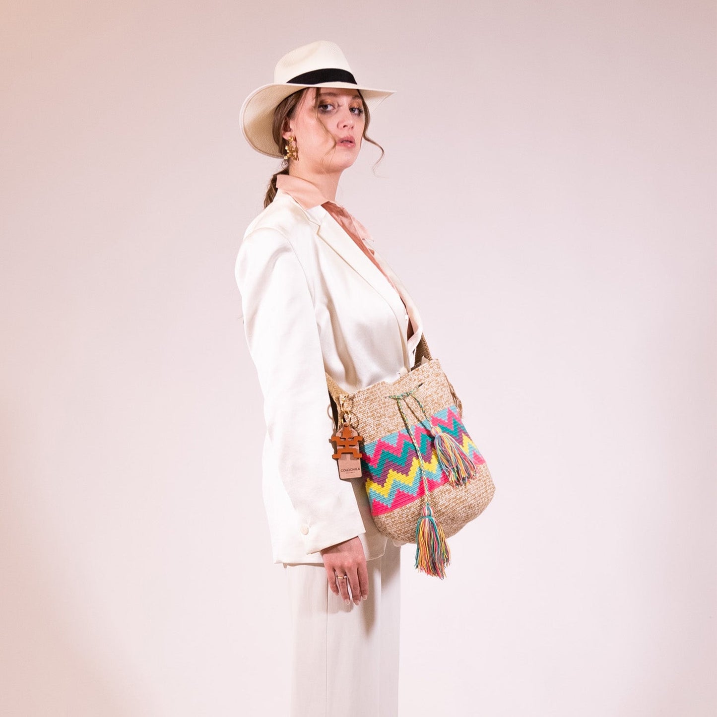 Handwoven Camila Medium Bag - Colourful Mochila