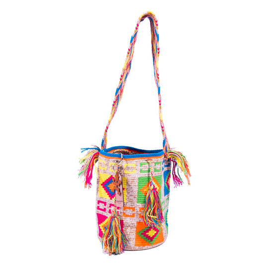 Handwoven Clara Medium Bag - Colourful Mochila