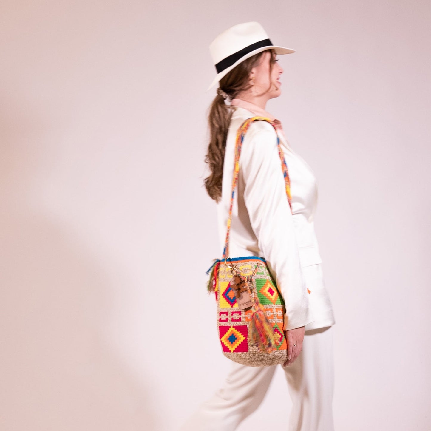 Handwoven Clara Medium Bag - Colourful Mochila