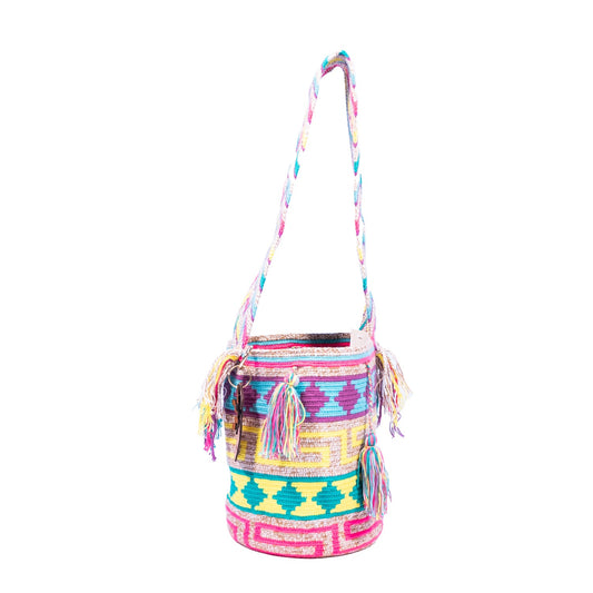 Handwoven 'Cristina' Medium Bag - Colourful Mochila