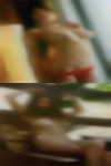 Women bikini bending over