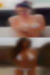 Horny woman sits